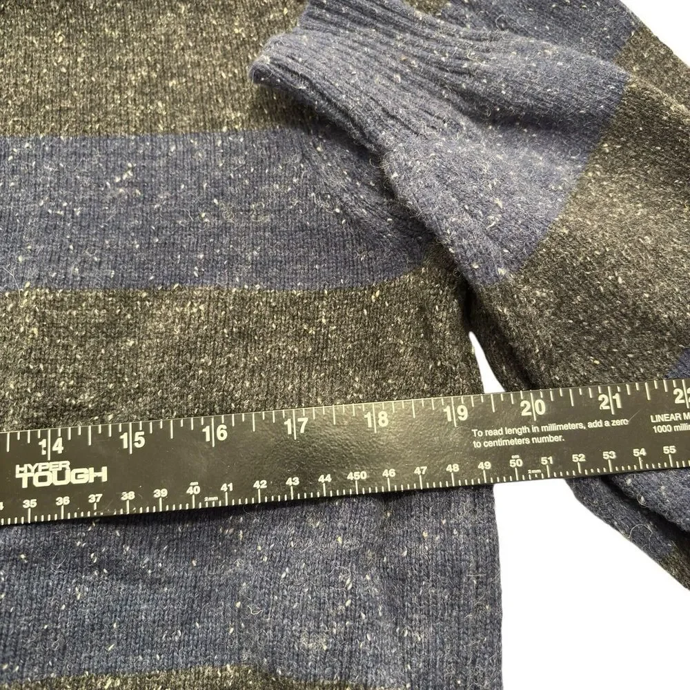 Dockers Crewneck‎ Sweater Blue & Gray Stripe Heather Size Medium